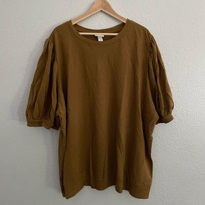 NWOT Ava & Viv Bubble Sleeve Shirt size 4X